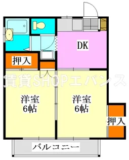 鈴木コーポ【2階】の間取り