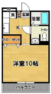 パレス天久保【3階】の間取り