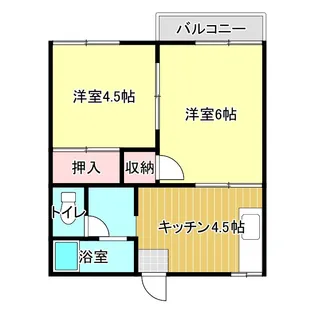 森宿ハイツ【2階】の間取り