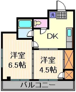 ユニバーサルマンションI【3階】の間取り
