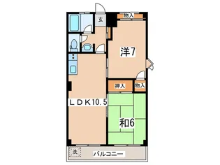カ-トレジデンス【3階】の間取り