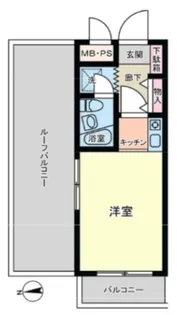 ノーブル西大井【3階】の間取り