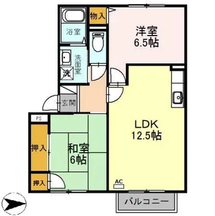 エスポワールイダ 壱番館【2階】の間取り