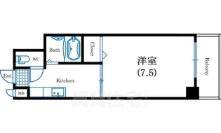グラントピア北堀江【5階】の間取り