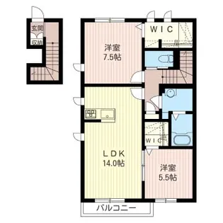 グレーシア ソル【2階】の間取り