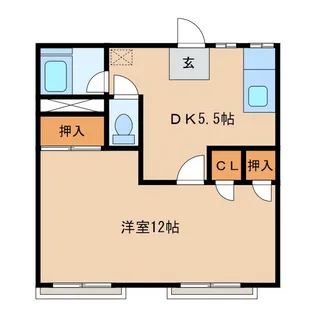 ステイシオン筑波【2階】の間取り