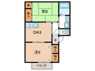 ネオハイムよしみ【1階】の間取り