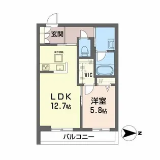 ミモザ【1階】の間取り