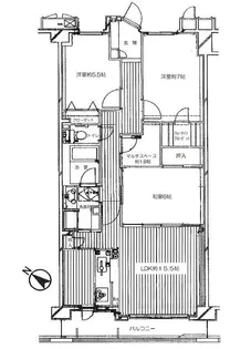 ヴェルレージュ本郷台【4階】の間取り