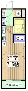 アサヒハイツ【3階】の間取り