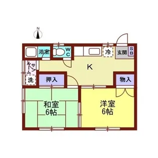 コーポN1【2階】の間取り