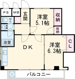 メゾンドール【3階】の間取り