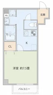 アヴェーレ早苗町【4階】の間取り
