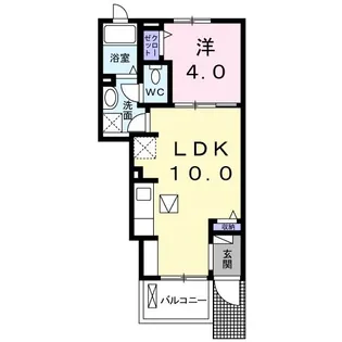 フォンテーヌ N-VI【1階】の間取り
