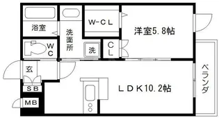 グランデレーヌ【1階】の間取り