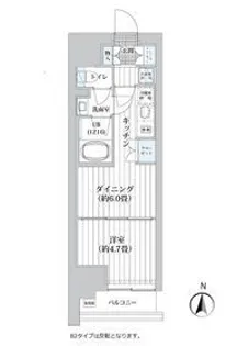 ライオンズフォーシア清澄白河【10階】の間取り