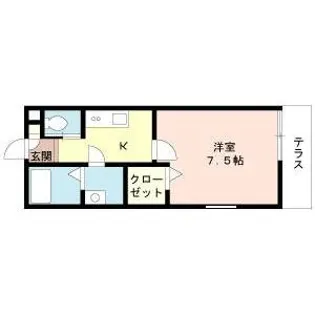 エ・コモード【1階】の間取り
