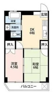 ブルーウッド草加【3階】の間取り
