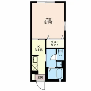 コスモスI【1階】の間取り