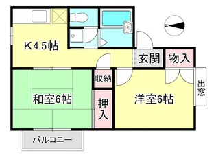 ウノ・ア・エレ【1階】の間取り