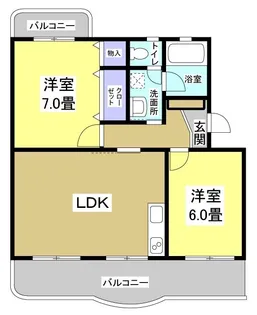 Eマンション【4階】の間取り