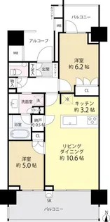グランドメゾン神楽坂【3階】の間取り