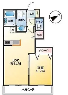 ビオ八多町【1階】の間取り