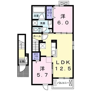 プリムローズ・サノ【2階】の間取り