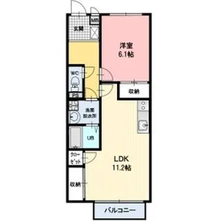 トゥルーハート【2階】の間取り
