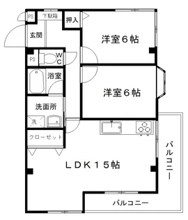 アルファーマンション【1階】の間取り