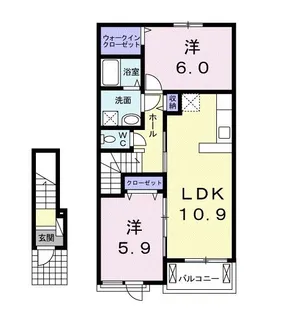 ラヴィベル【2階】の間取り