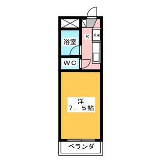 ステーションモンパルナス【3階】の間取り