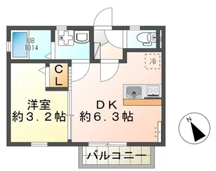 コンフォーティア【1階】の間取り