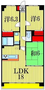 メルベーユ【6階】の間取り