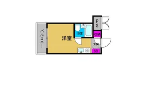 クレアール天満橋【6階】の間取り