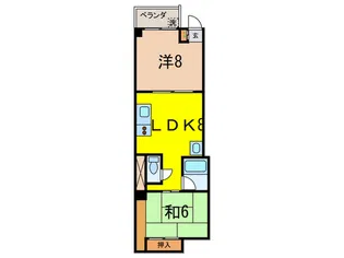 旭ビル2【1階】の間取り