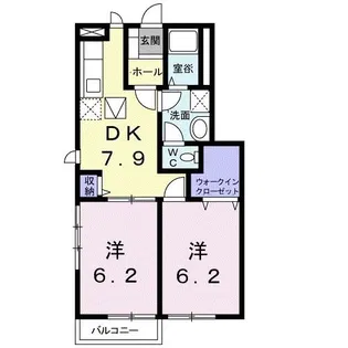 メープル【1階】の間取り