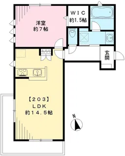 モーディッシュTwo【2階】の間取り