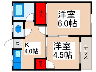 阿部荘【2階】の間取り