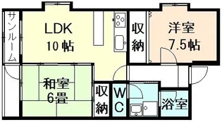 ジュビレ花椿【4階】の間取り