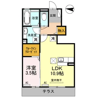 ウィット千々石 A【1階】の間取り