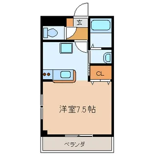 イーストヒルズ【3階】の間取り