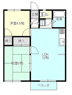 共和ハイツ【2階】の間取り