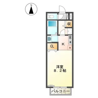 ローズ松島【2階】の間取り