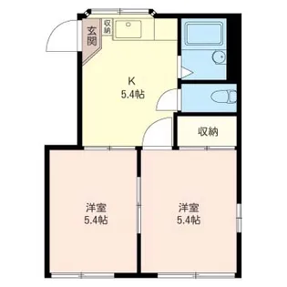 コーポヒル【1階】の間取り