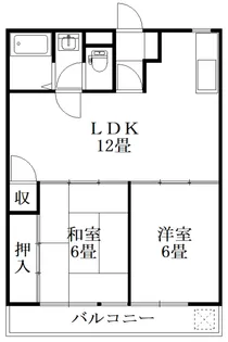 栗本マンション【5階】の間取り