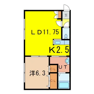 南ウェーブII【1階】の間取り