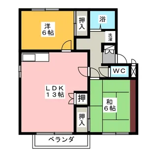 ピュアハーツ97【2階】の間取り