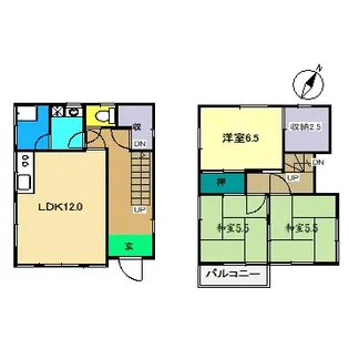 高知県高知市神田【一戸建】の間取り