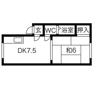 ハイデンス泉【2階】の間取り